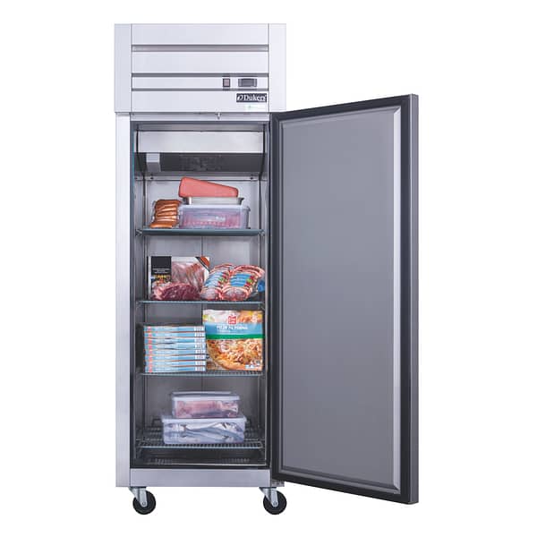 D28AF Commercial Single Door Top Mount Freezer in Stainless Steel - Image 3