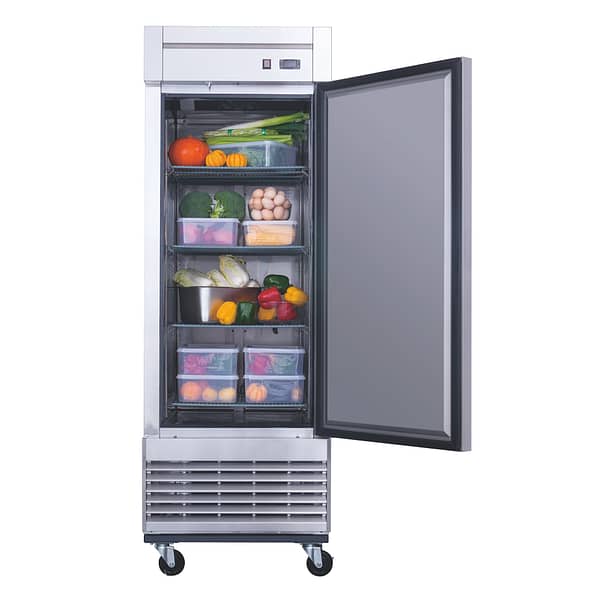 D28R Single Door Commercial Refrigerator in Stainless Steel - Image 3