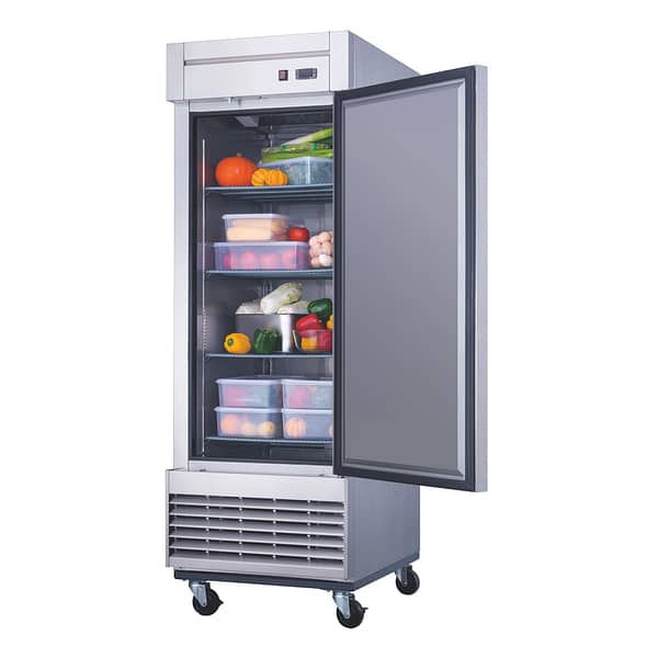 D28R Single Door Commercial Refrigerator in Stainless Steel - Image 4